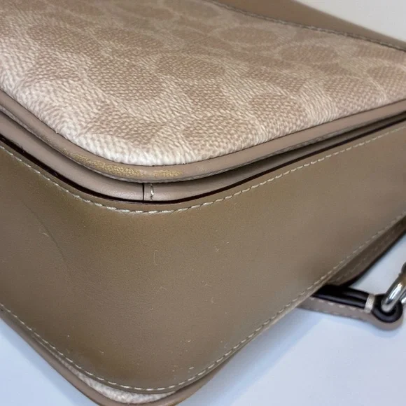 Coach Cassie Signature Coated Canvas & Calfskin Leather Crossbody Bag